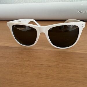 Celine White Frame Grey Lens Sunglasses
